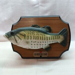 Big Mouth Billy Bass Original Singing Talking Fish Vtg 1999 For Parts Only READ